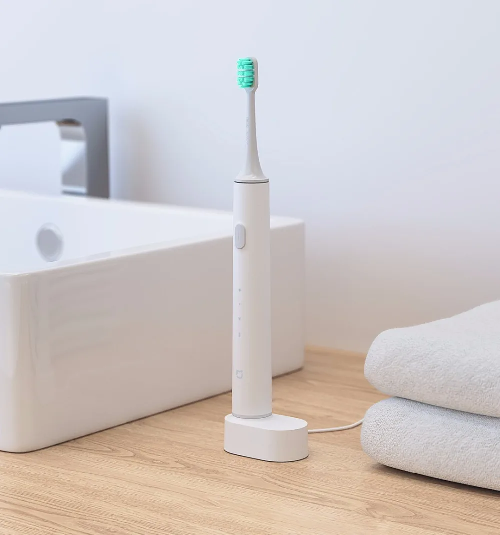 Xiaomi Mijia умный звуковой электрический teethbritch IPX7 водонепроницаемый Bluetooth через телефон приложение управление перезаряжаемый беспроводной