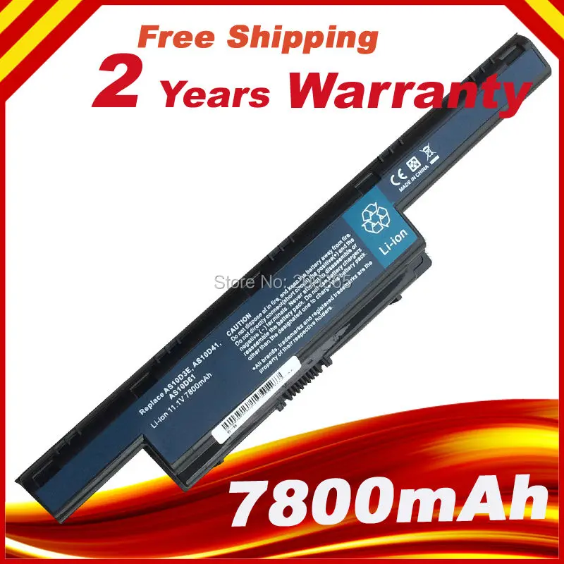 Аккумулятор для ноутбука ACER Aspire 7800 5742 5552G 5750 AS10D31 AS10D41 AS10D51 AS10D61 AS10D71 AS10D75 AS10D81 AS10G3E 5741