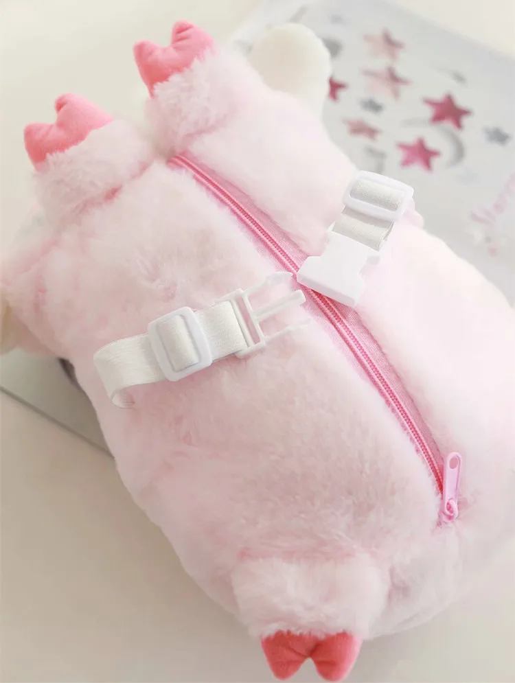 1 шт. мультфильм cosplay oroll Косплей свинья плюшевые кошельки моя мелодия Мягкие плюшевые игрушки животные куклы девушки подарки украшение автомобиля - Цвет: melody bag