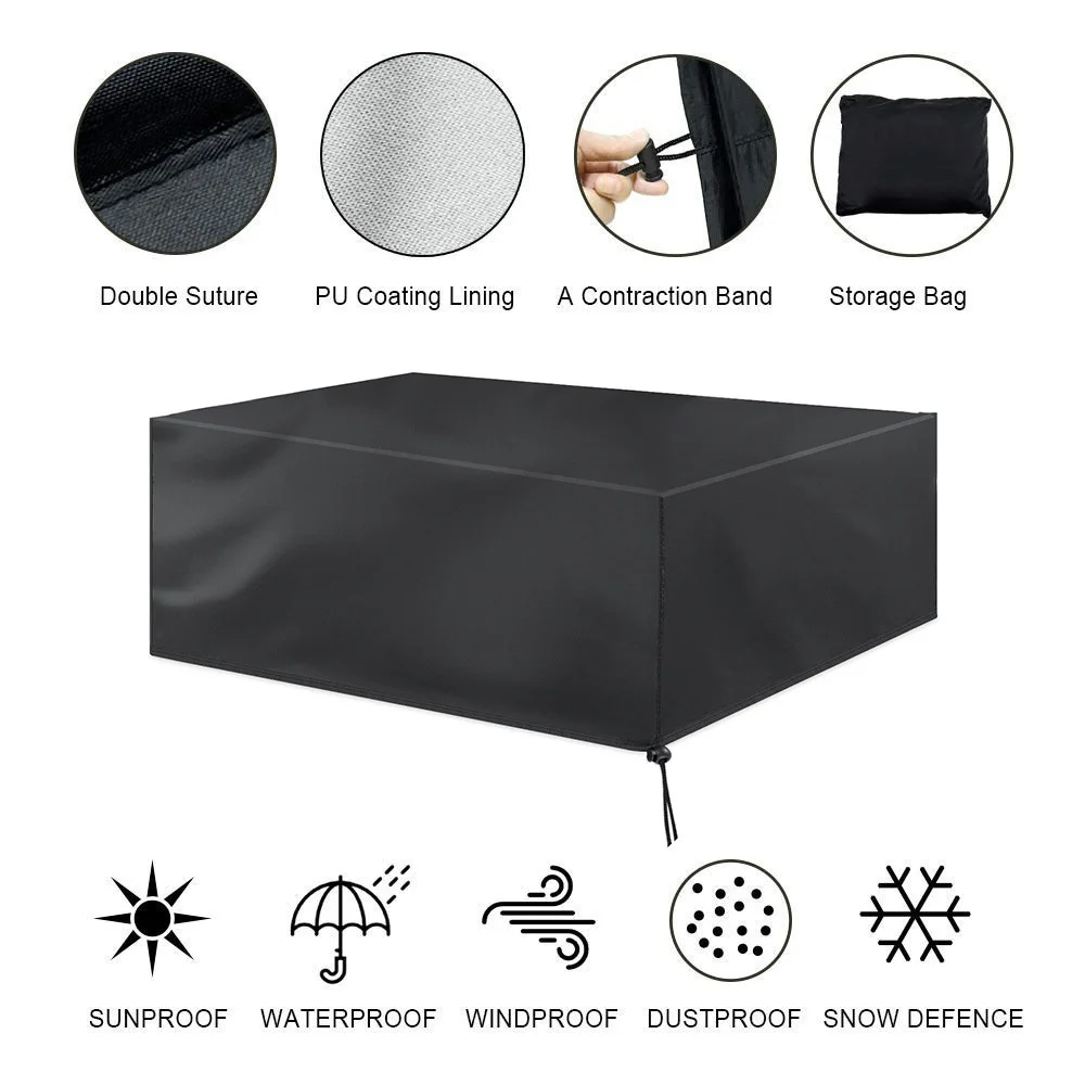 

Rain Snow Waterproof Outdoor Garden Furniture Covers Chair Oxford Cloth Covers Dust Proof Cover For Hotel Patio Protective Case