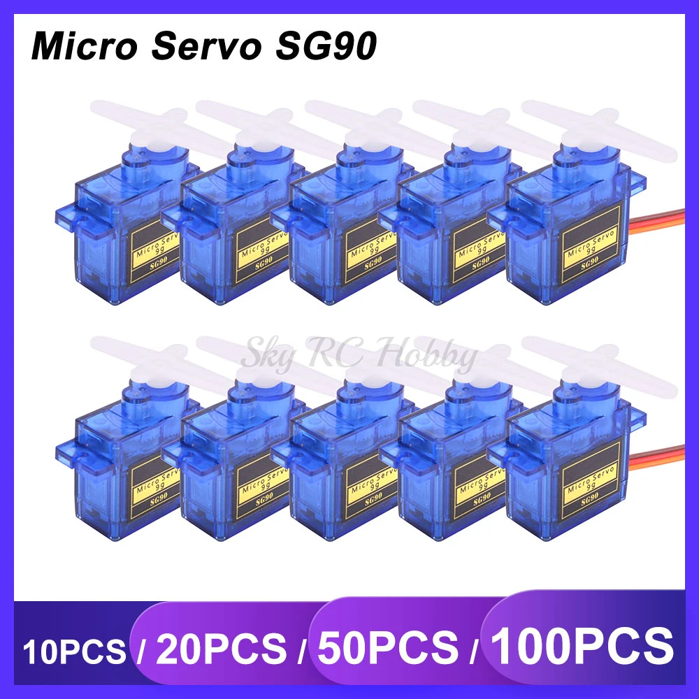 Серводвигатель Mini Micro Servo 9G SG90 1 6 кг мини сервопривод для радиоуправляемого