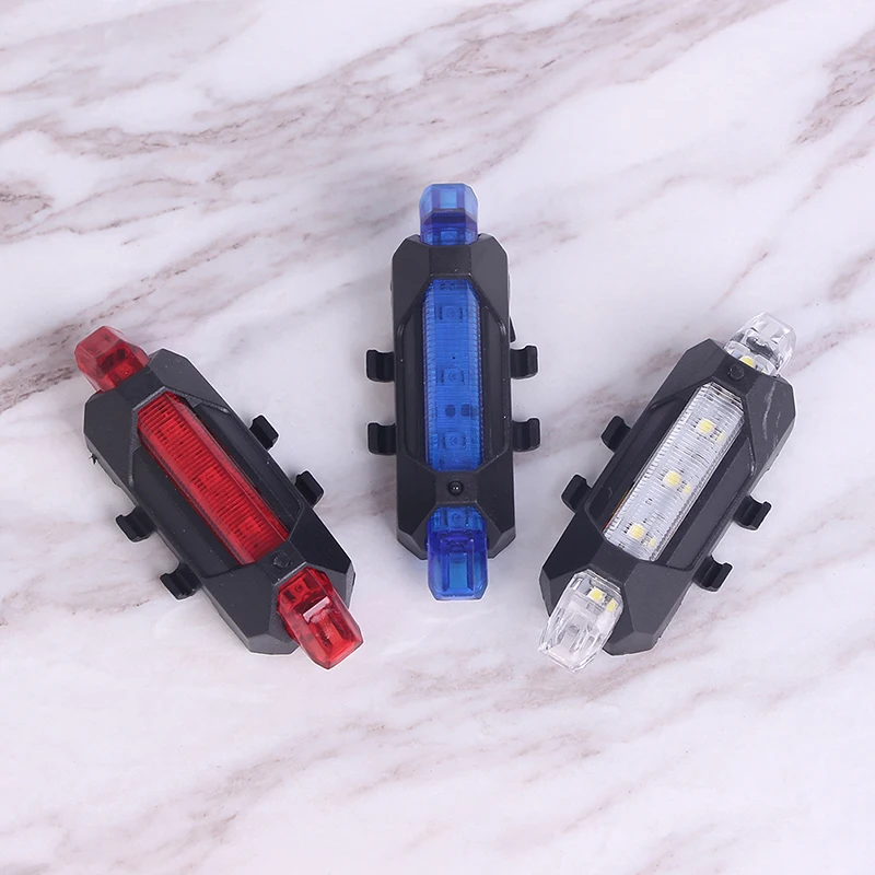 Hot Selling USB Rechargeable Bike LED Tail Light Bicycle Safety Cycling Warning Rear Lamp fast Shipping | Спорт и развлечения