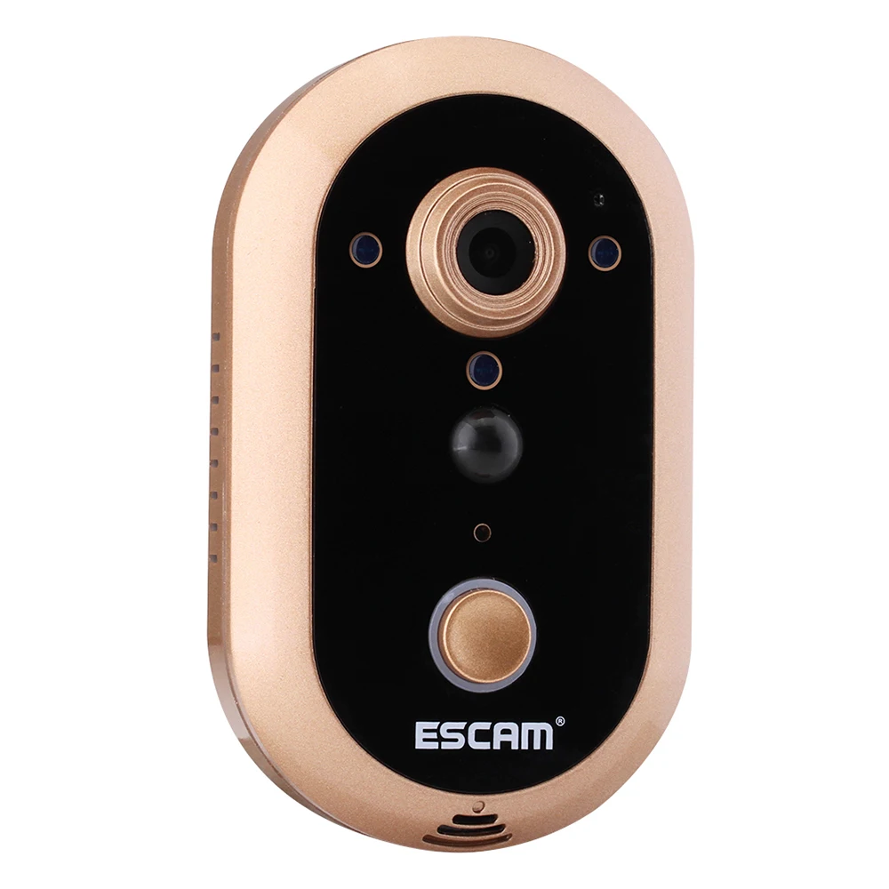 ESCAM QF600 Wi-Fi мини IP Камера HD P2P Крытый звонок Беспроводной PIR двустороннюю
