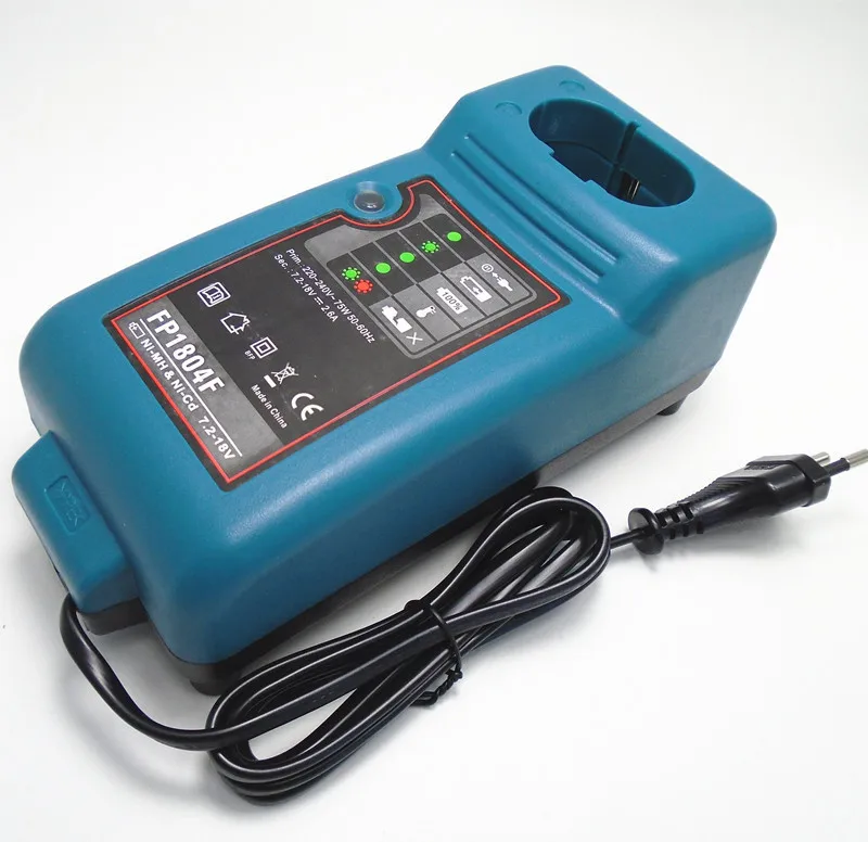 Сменное зарядное устройство для MAKITA 7,2 в 9,6 в 12 В 14,4 в 18 в Ni-MH NI-CD красный аккумулятор DC1804 DC1414T DC1414F 9100A 9001