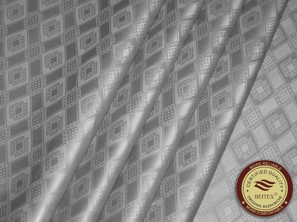 2018 Bazin Riche ткань Австрия качественная серая морская парча (похожая на Getzner) 100%