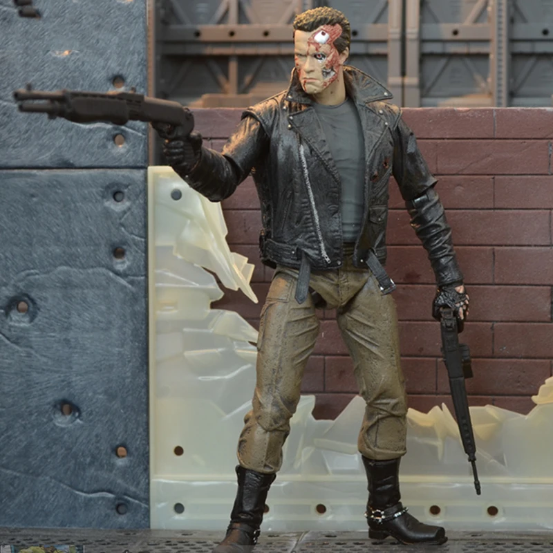 Терминатор фигурка T-800/T-1000 ПВХ фигурка игрушка модель 18 см для детей игрушка