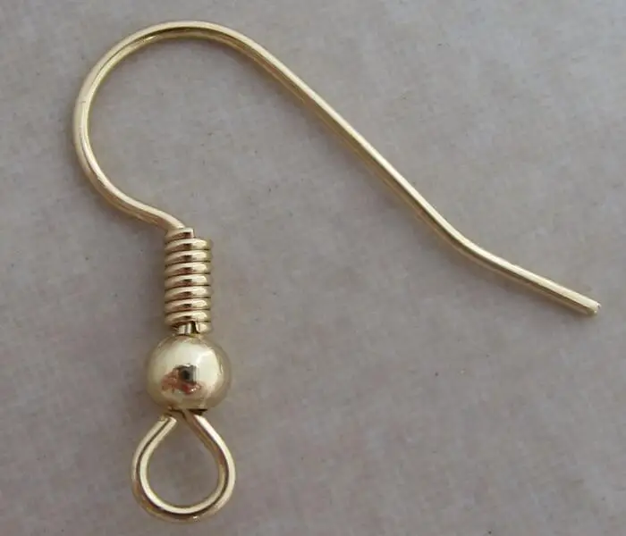 Высокое качество 100 шт./лот нержавеющая сталь 316l серьги крючок для ушей застежка с