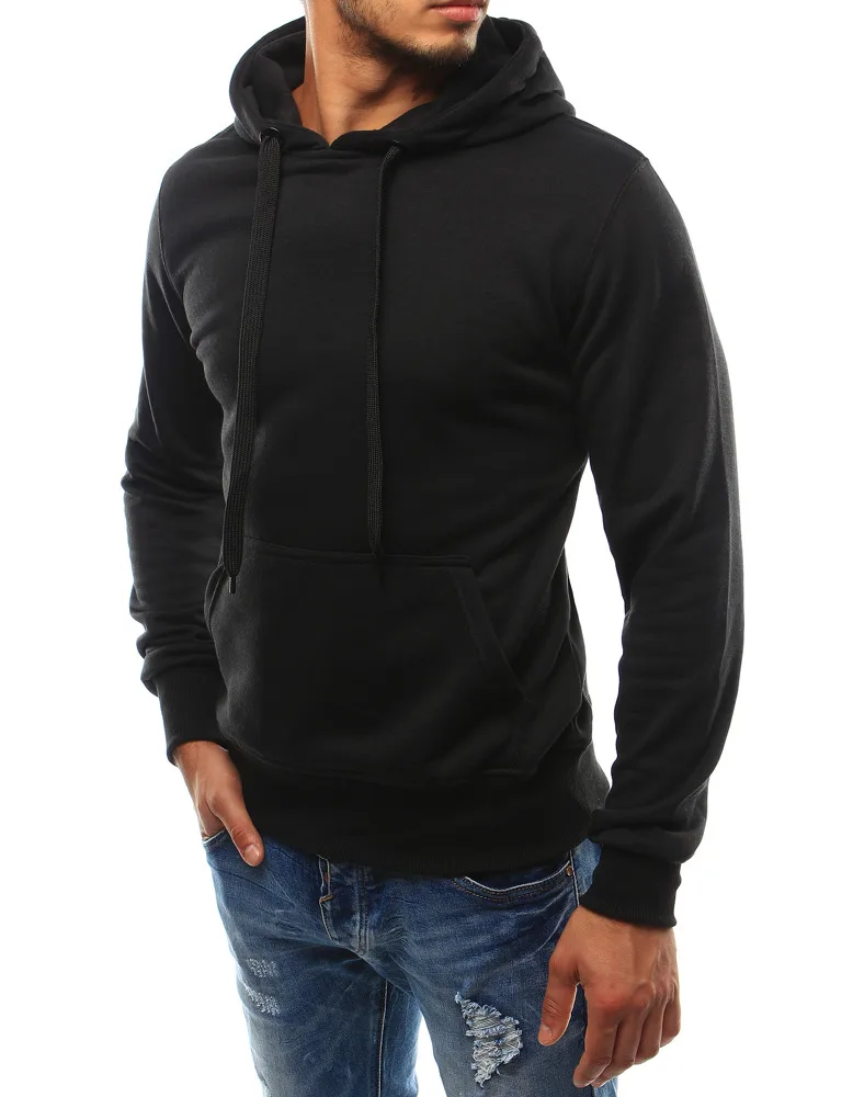Бренд 2018 Толстовка одноцветное Цвет толстовки для мужчин модный спортивный