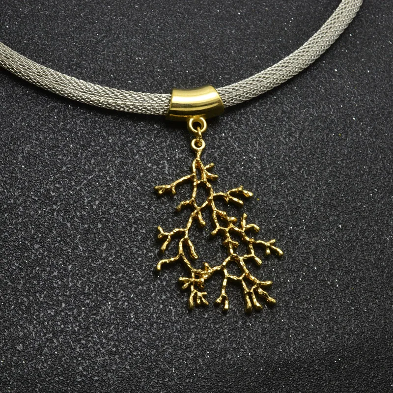Новые модные ювелирные изделия дерево моменты ожерелье подарок для женщины