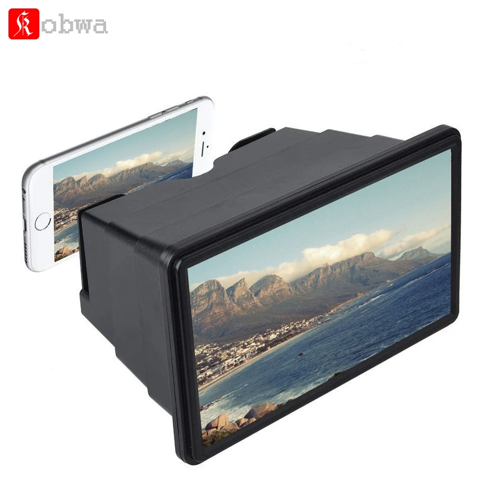 12 ''экран Лупа смартфон кино видео экран Кронштейн усилителя Складная