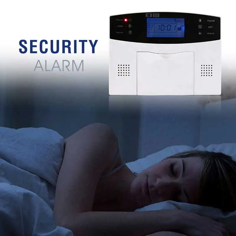 Smart Home Mobile APP Control GSM Wireless TFT Screen Burglar Alarm Security System Six Languages Warning Voice Two Way Audio |