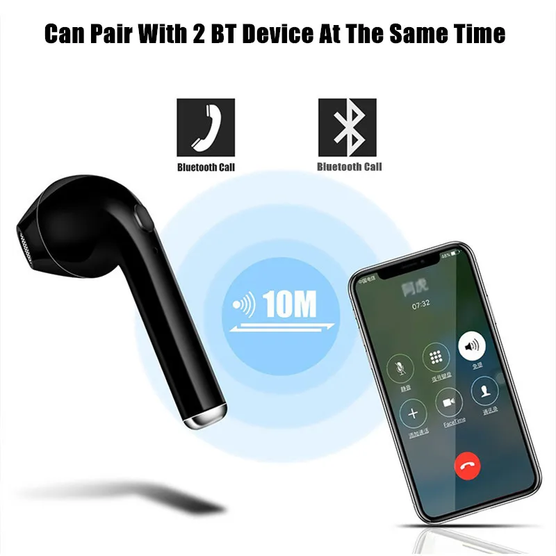 Fu& y Bill заказной продукт Bluetooth наушники для всех Bluetooth функции смартфона I7s Tws Bluetooth V4.2 стерео гарнитура наушники