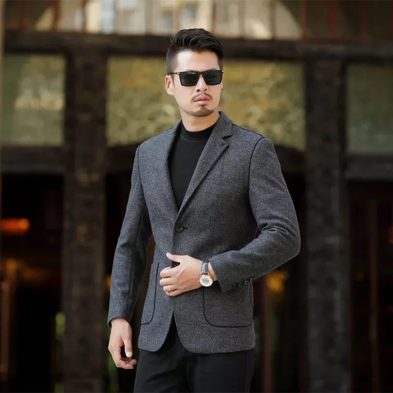 Костюм Человек 2018 осень и зима новый Для мужчин высокого класса костюм для отдыха