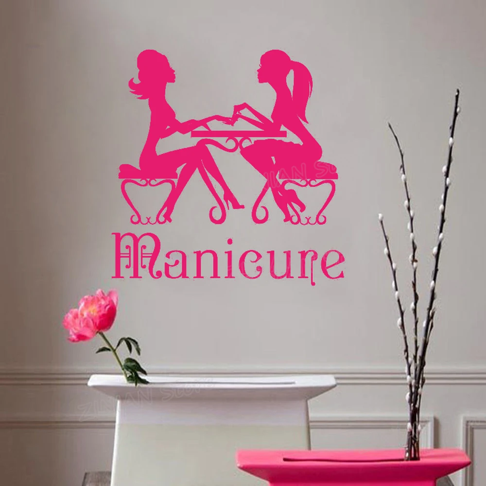 Лидер продаж модная наклейка для ногтей в салоне красоты Настенная Наклейка