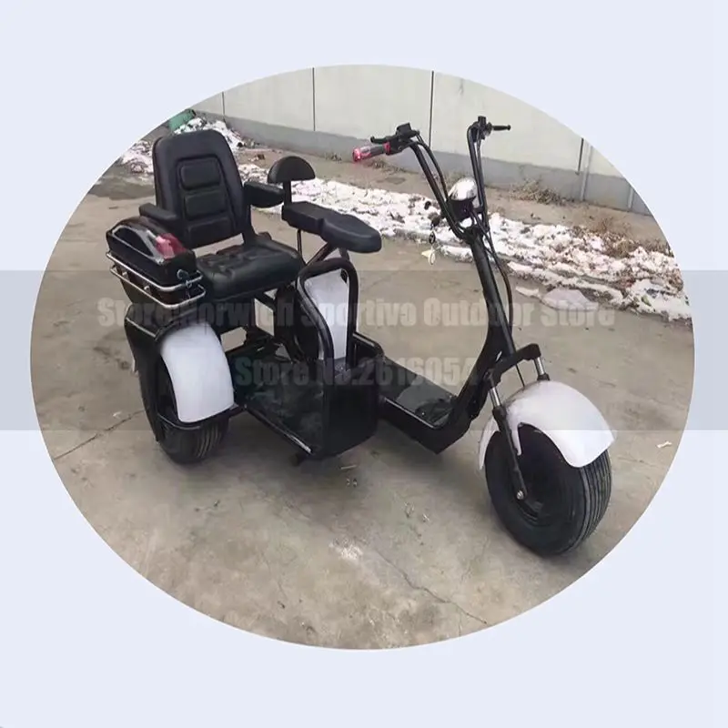 Электрический скутер Citycoco Trike, трехколесный велосипед для взрослых, городской, новинка, 60 в, 1000 Вт, литиевая батарея для взрослых, электровелосипед