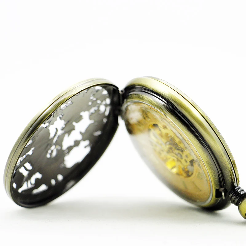 Красивые карманные часы Phoenix Mechnical очаровательные с подвеской в виде цветка