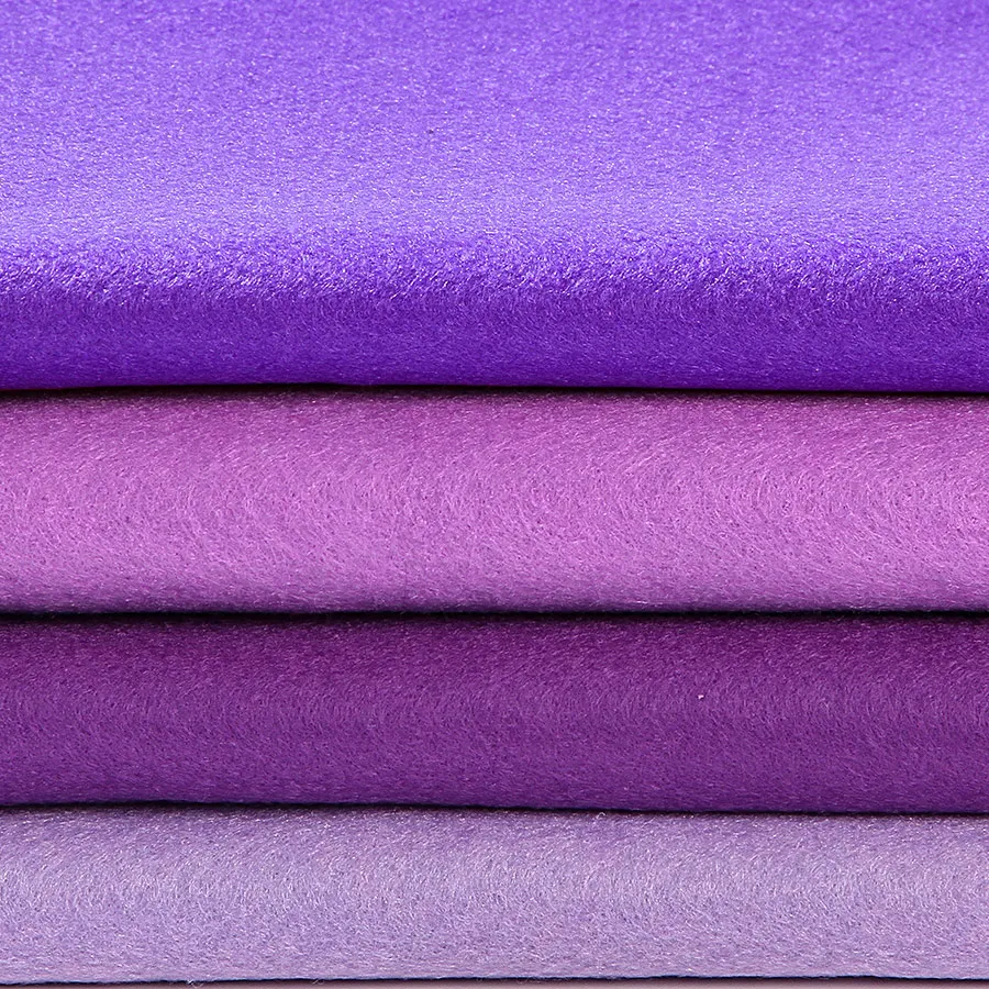 90X92CM фиолетовая серия Мягкий войлок ткань лист чистая Нетканая 1 4 мм для