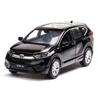 hot sale 132 honda crv zinc alloy off road model carchildrens suv toy sound and light pull back metal modelfree shipping
