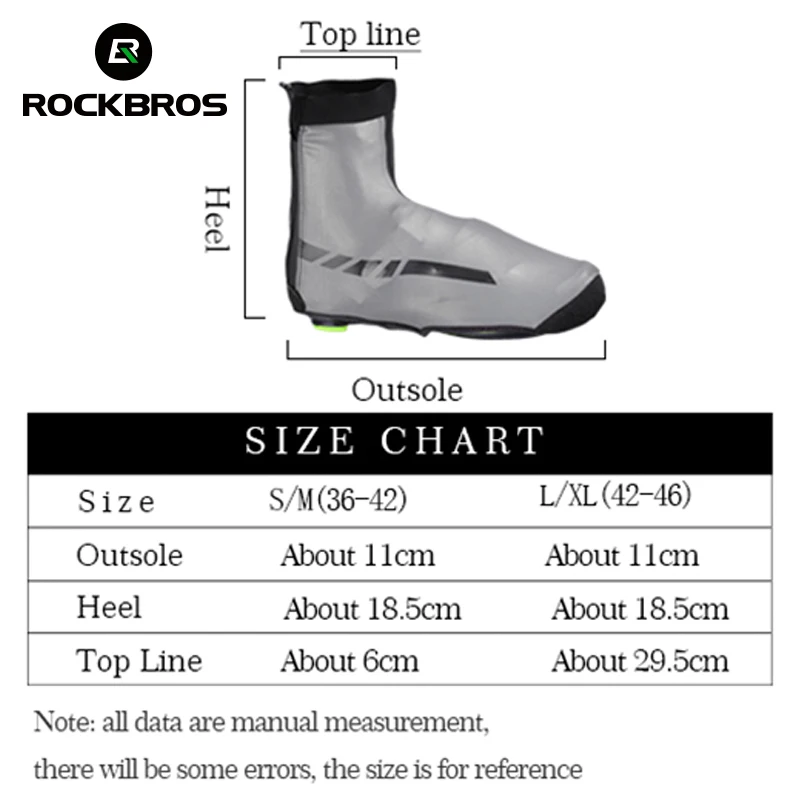 ROCKBROS зимние велосипедные бахилы Водонепроницаемые Светоотражающие