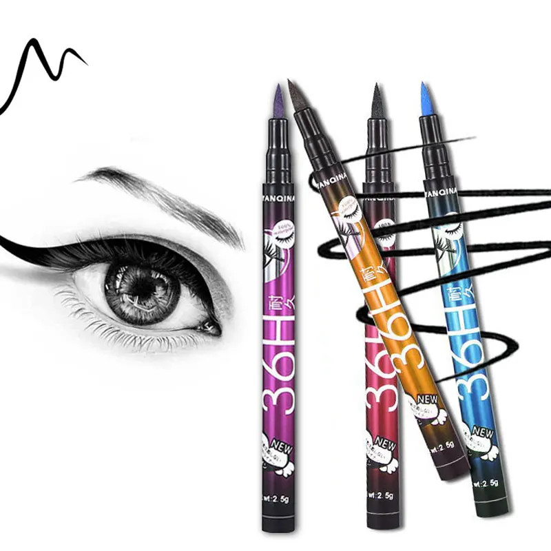 YANQINA 1 шт. профессиональная водостойкая черная жидкая подводка для глаз красивая