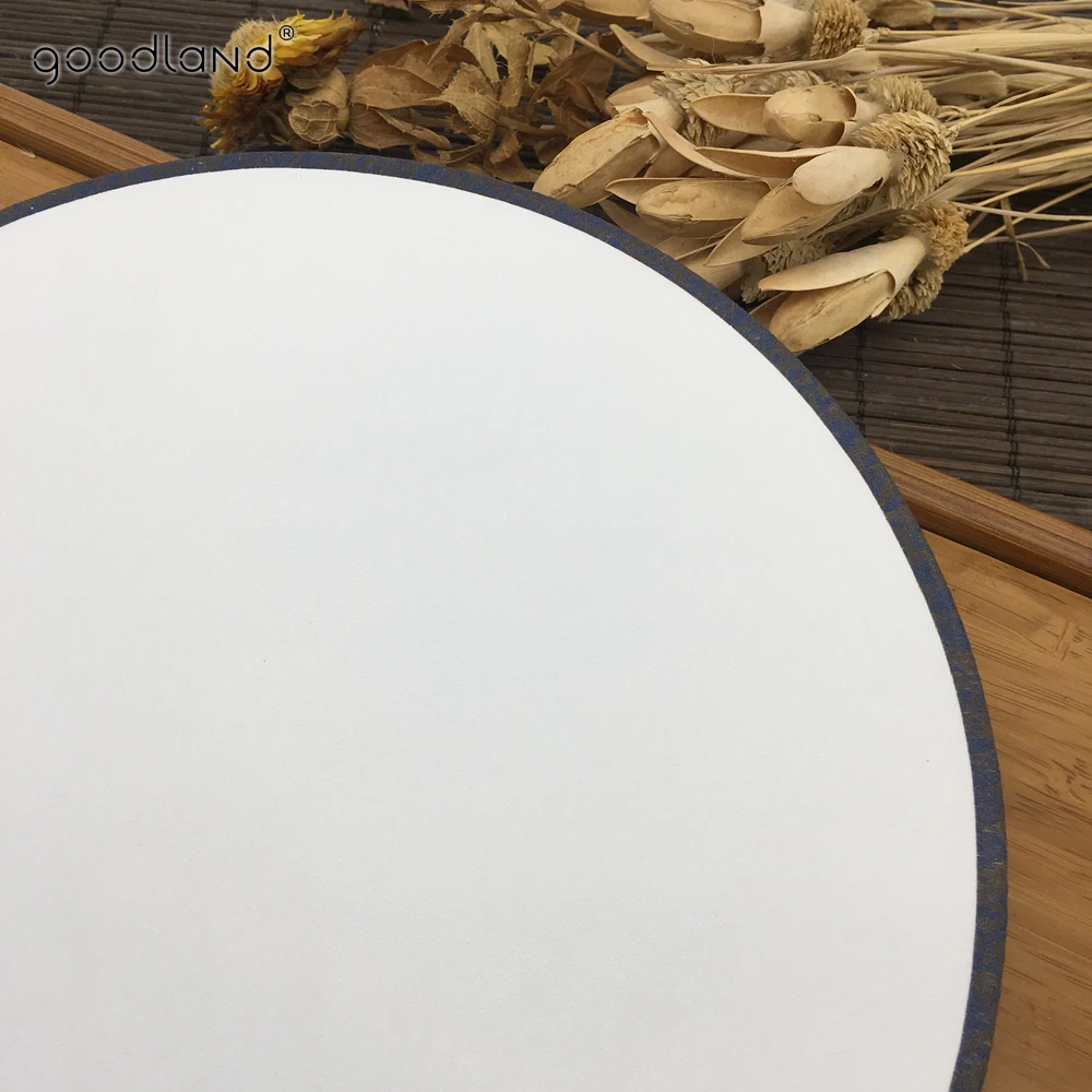 Бесплатная доставка 1 шт. DIY живопись черная деревянная ручка пустая белая ткань