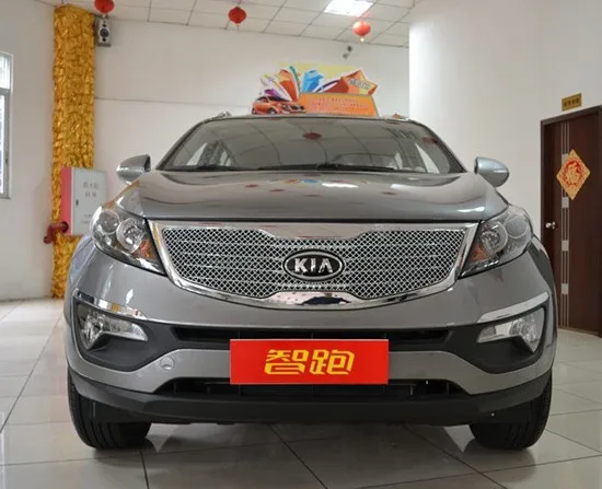Для 2011- kia sportager Высококачественная решетка из нержавеющей стали, бегущая по обшивке, для отделки, автомобильный Стайлинг