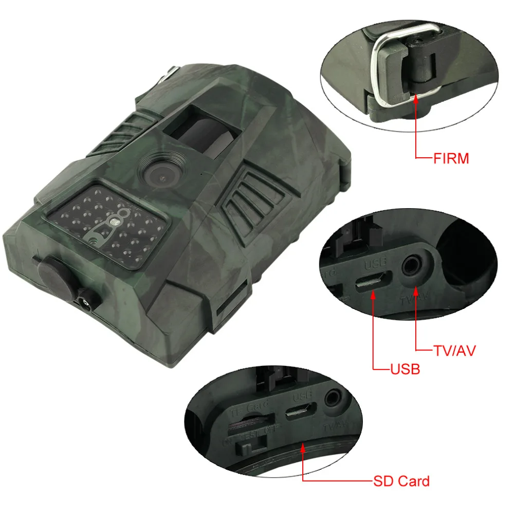 

Invisible hidden wildcamera HT001 with 30LEDS wildlife scouting with wide angle hunting trail camera photo traps HD Game cameras