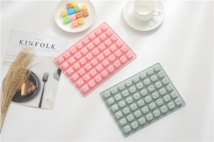 

1PC 48 Star English Letter Silicone Chocolate Mould Hand-made DIY Ice Lattice Digital Hand-made Soap Mould OK 1014