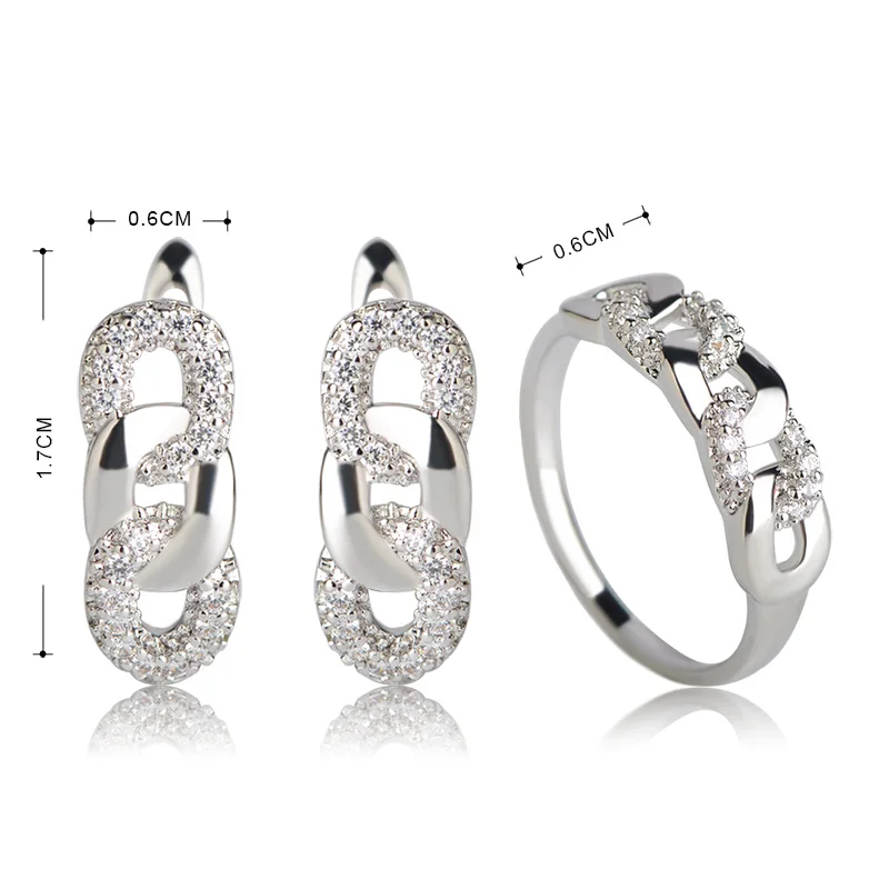 Женские медные сережки MECHOSEN с цирконием набор украшений для свадебной вечеринки