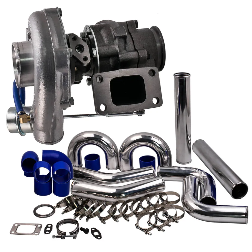 Для гибридного турбокомпрессора T3 T4 A/R .63 .50 V Band Турбокомпрессор 4 6 цилиндрового