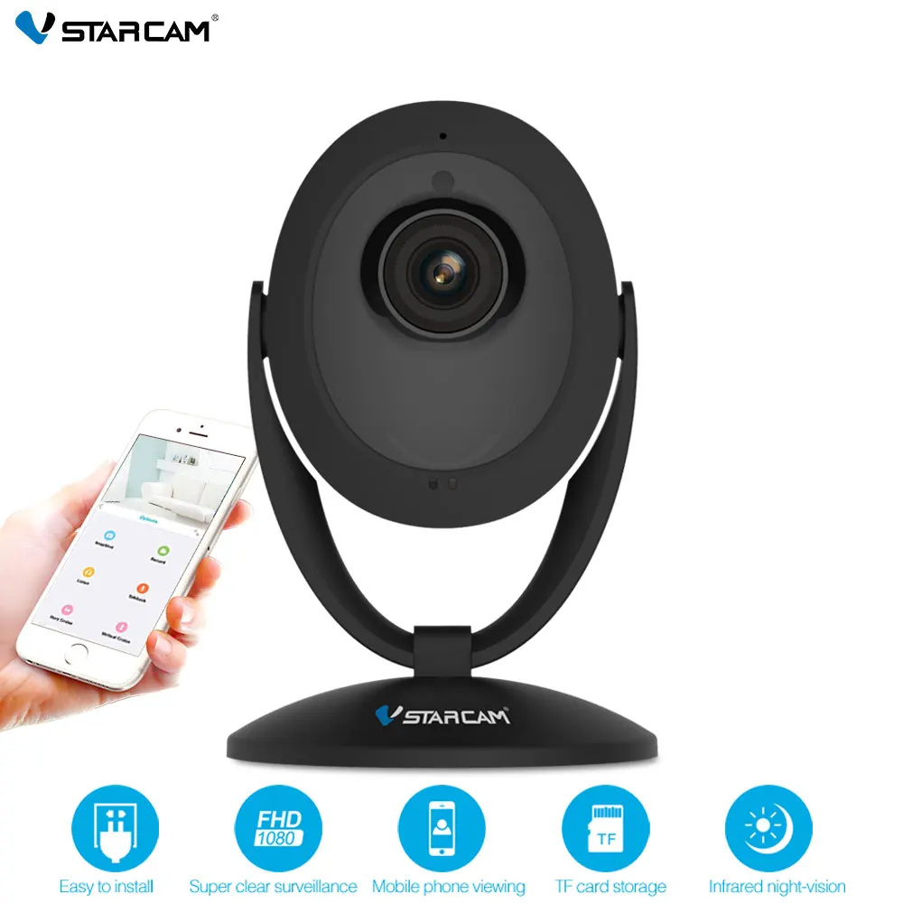 VStarcam C93S Бесплатная доставка Wifi ip камера 1080 P Nachtzicht Audio Draadloze Motion Alarm мини умный дом
