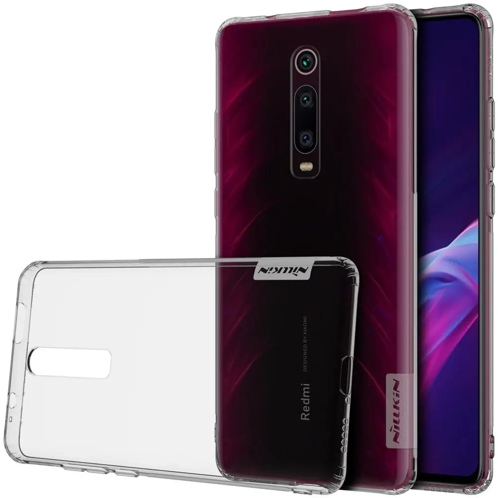 Nillkin природа прозрачный мягкий кремний ТПУ защитный чехол для красного mi K20/K20 Pro/mi 9 T/mi 9 T Pro TPU чехол - Цвет: Gray