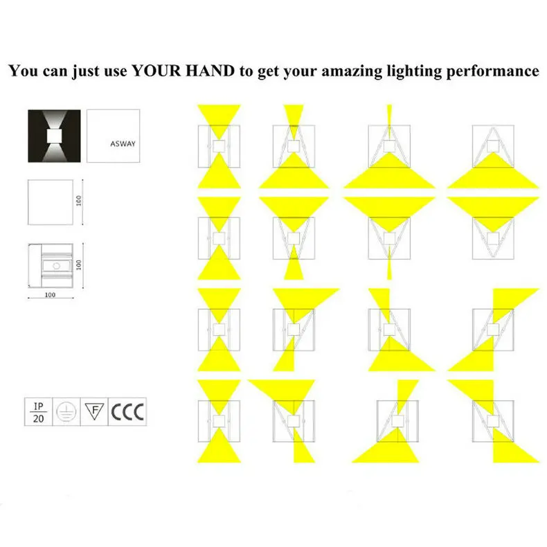 Светодиодное уличное настенное бра для крыльца современные водонепроницаемые