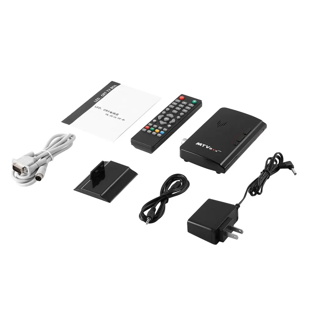 LED MTV Box HD LCD CRT TV BOX AV to VGA RF внешний цифровой ТВ тюнер PC приемник тюнер|Теле- и