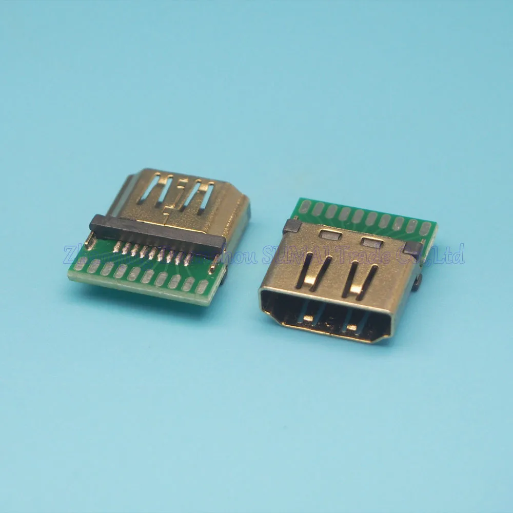 10 шт. стандартный разъем HDMI типа А штепсельная вилка с печатной платой|hdmi plug|plug