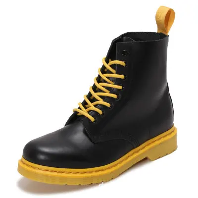 2019 модные зимние ботинки в стиле панк женские из лакированной кожи черные