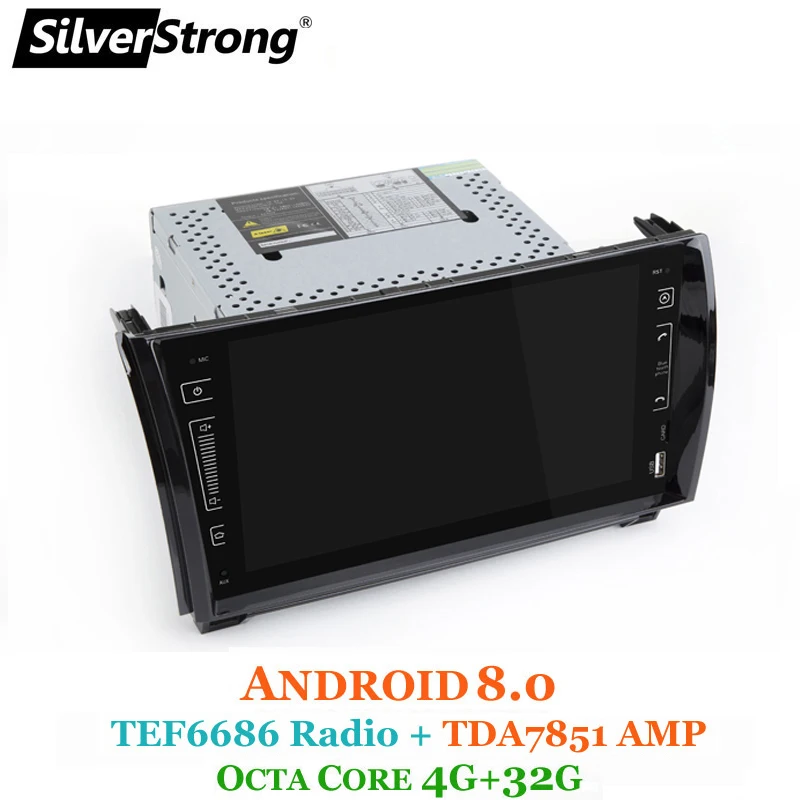SilverStrong 8 ядерный Android8.0 9 дюймов ips автомобильный DVD gps для Toyota Tundra Sequoia Android Радио нет