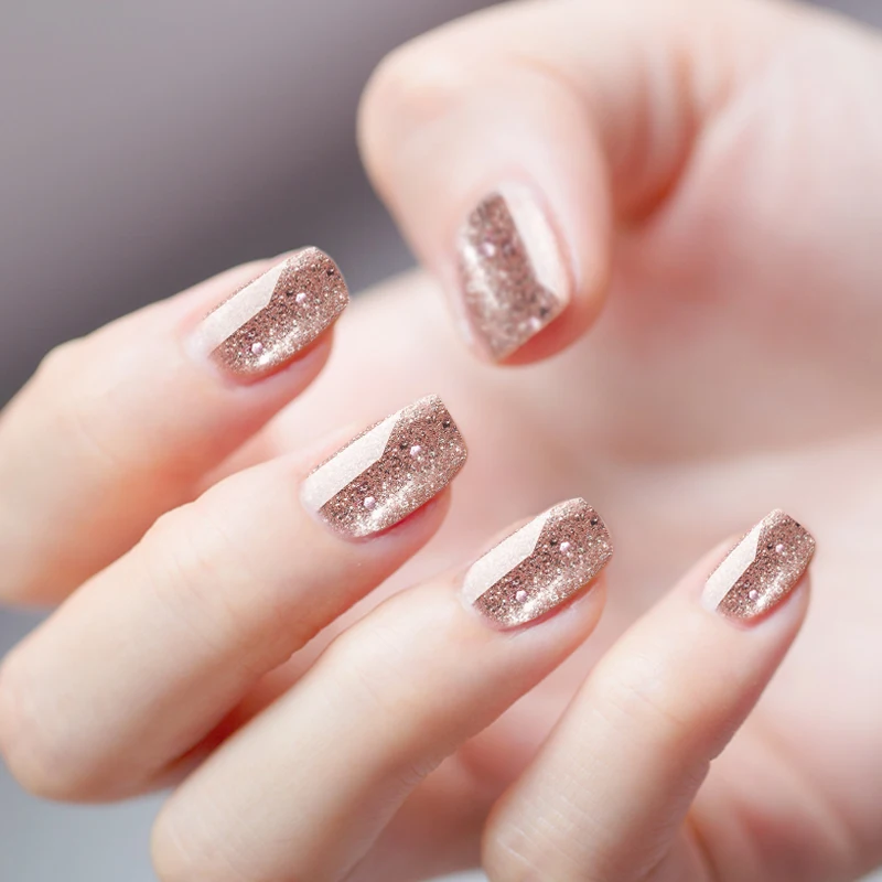 Розалинд 7 мл ЛАГ для ногтей розового золота серии Блеск маникюра полу постоянный