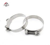 fumao 304 stainless steel strengthen circular pipe clamp air water tube clips water pipe fasteners fuel hose clamps