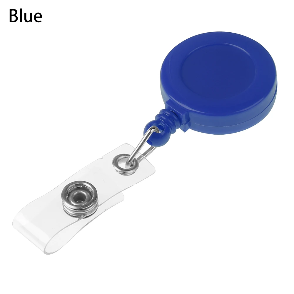 2pcs StyleB-Blue 1/2 шт., унисекс, выдвижная катушка, тяга, брелок, ID значок, ремешок, имя, бирка, брелок, держатель для карт, зажим для ремня, прочное кольцо для ключей, сумка, цепь, зажим - Цвет: 2pcs StyleB-Blue