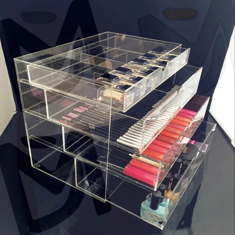 Акриловый косметический Органайзер для ювелирных изделий с защитой от царапин 4