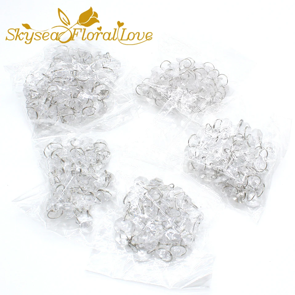 Акриловые хрустальные бусины искусственные струны на цепочке 10 м/лот товары для