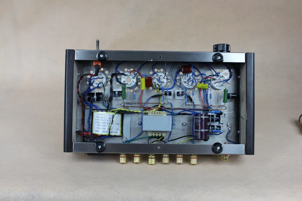 Nobsound домашний усилитель звуковой трубки из нержавеющей стали чехол 5Z4P+ 6H8C+ 6P3P монтируемый ламповый усилитель выход 8 Вт+ 8 Вт AC110V/220 В