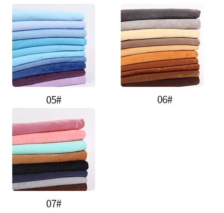 Супер мягкая короткая плюшевая ткань одежда домашний текстиль бархатная