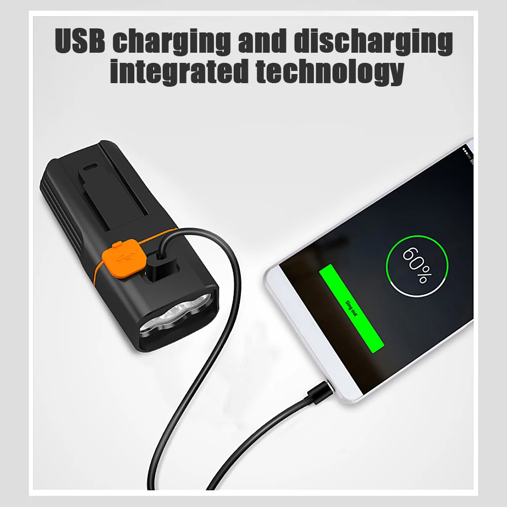 TK3 2400 мАч электрическая мотоциклетная Светодиодная лампа USB/микро Зарядка