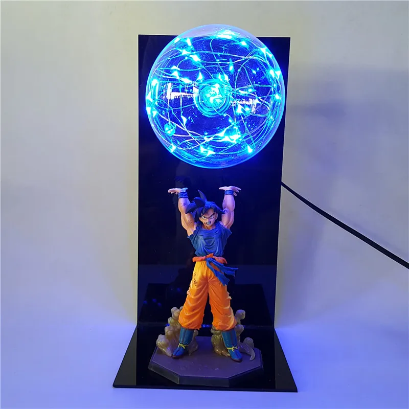 Dragon Ball Z Goku Spirit Bomb Светодиодная лампа Dragon Ball Super Son Goku ночные светильники Lampara Led Dragon Ball - Испускаемый цвет: Синий