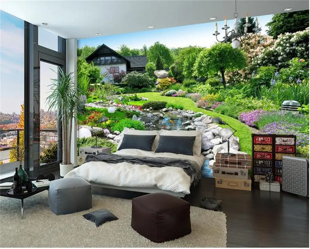 3D wallpaper/custom photo wall paper/Garden landscape scenery/TV/sofa/Bedding/KTV/Hotel/living room/Children | Обустройство дома