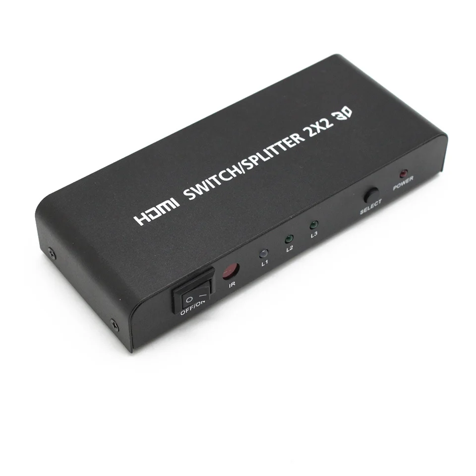 ЕС Premium Матрица 2x2 HDMI Переключатель Splitter 2 in2 выход конвертер Адаптер С Пультом