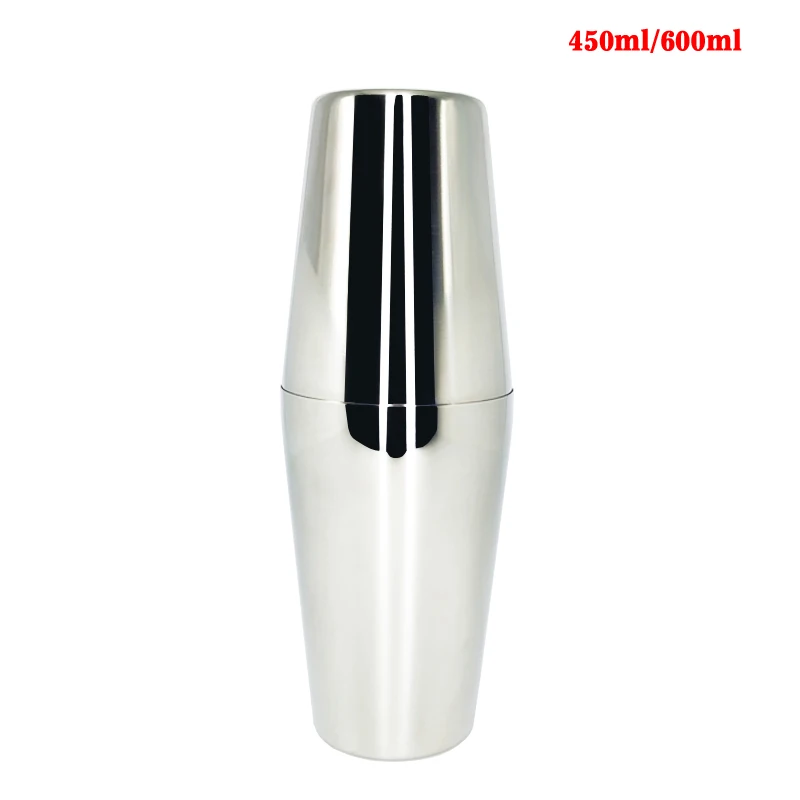 450ML600ML IYouNice 11 штук из нержавеющей стали Boston барный набор для коктейлей шейкеры набор барных принадлежностей с стильный деревянный стенд - Цвет: 450ML600ML