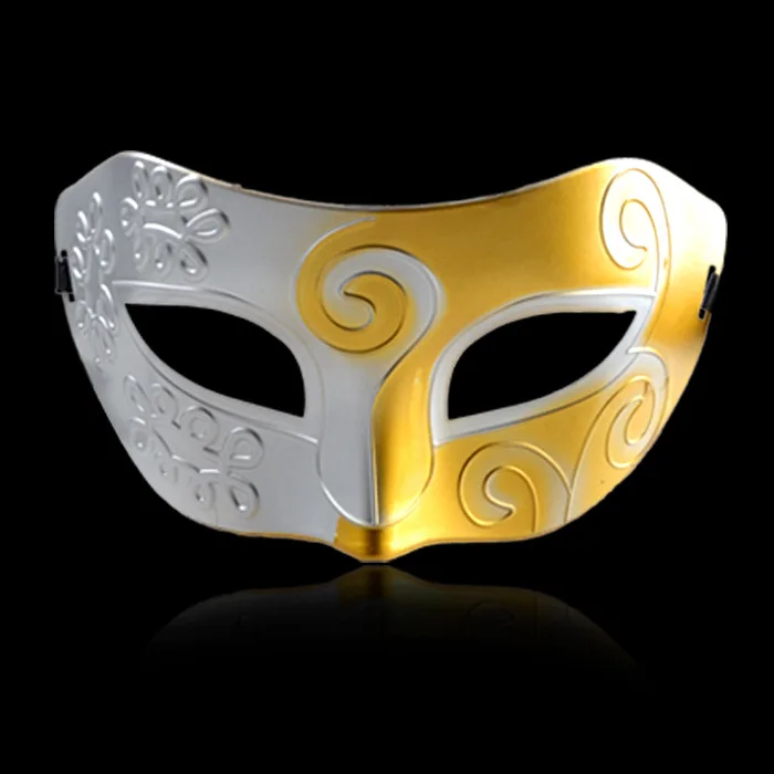Gold and silver FUNNYBUNNY Mardi Gras полумаскарадные венецианские маски костюмы вечерние аксессуары - Цвет: Gold and silver